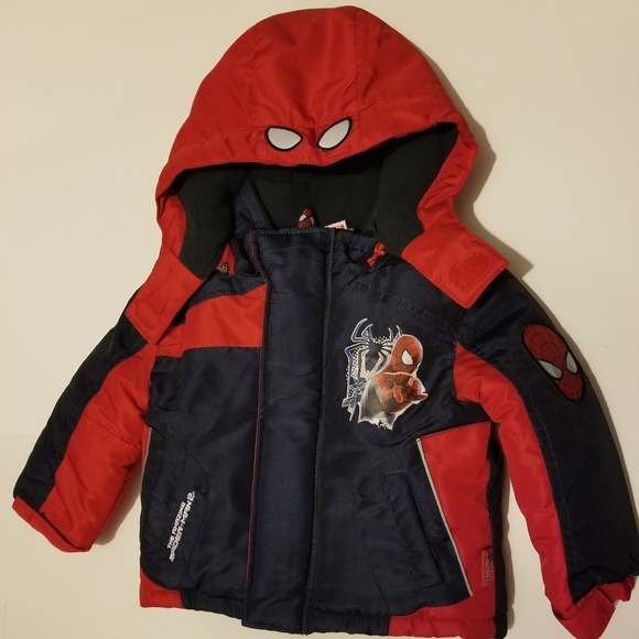 MSRP $75 Marvel Spiderman Boy's Tonal Print Jacket